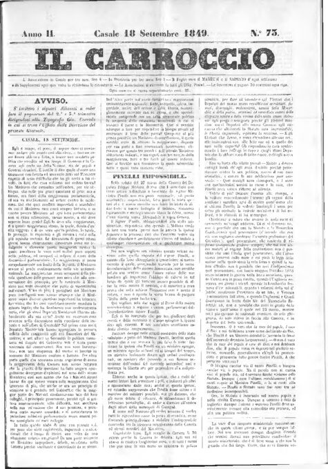 Il Carroccio - Edizione 73 del 18/09/1849